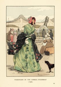 Passagers par le bateau à vapeur Corbeil, Paris - François Courboin