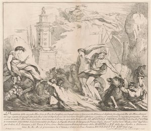 La seconde machine pour la Chinea de 1741 : Neptune et Amphitrite - François Hutin