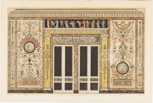 Projet pour un salon de musique (Design pour une élévation murale dans une salle de musique)