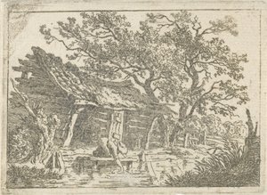 Paysage avec une grange - François Joseph Pfeiffer (II)