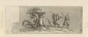 Paysage avec deux pêcheurs grecs