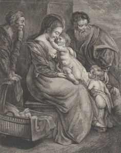 La Sainte Famille avec Sainte Élisabeth et Saint Jean-Baptiste, vers 1780 - François R. F. Brichet
