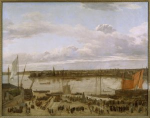 Vue du port de Nantes - François Sablet