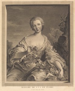Mme. XXX en Flore - François Voyez after Jean Marc Nattier