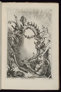 Cartouche avec Trophée Armorial, Livre de Cartouches à divers usages - François de Cuvilliés the Elder