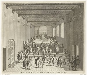Cour de Hollande en session, vers 1700 - François van Bleyswijck