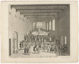 Cour de Hollande en session, vers 1700 - François van Bleyswijck