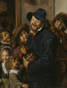 Le joueur de Rommel-Pot - Frans (Follower of) Hals