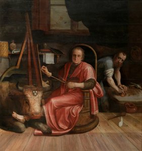Saint Luc peignant la Madone