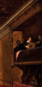 Détail des musiciens de Salomé présentant la tête de Saint Jean-Baptiste au roi Hérode - Frans Francken