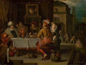 La parabole du riche et du mendiant Lazare, 1615