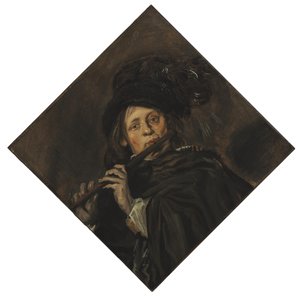 Jeune homme jouant de la flûte - Frans Hals