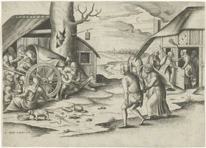 Marie et Joseph à une auberge - Frans Huys