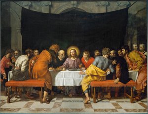 La Cène. Peint pour le maître-autel de l