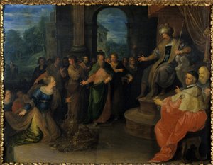 La reine de Saba devant Salomon - Frans II the Younger Francken