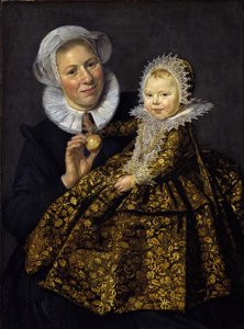 Catharina Hooft avec sa nourrice
