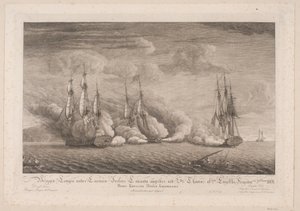 La brigantine Lougen attaquée près de St. Thomas, 3 mars 1801