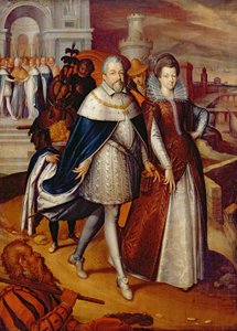 Portrait de Ferdinand Ier (1549-1609) Grand-Duc de Toscane, et de sa nièce Marie (1573-1642), future épouse de Henri IV