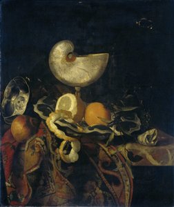 Nature morte avec coupe de nautile - Frans Sant Acker