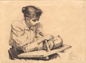 La Dentellière - Frans Schwartz