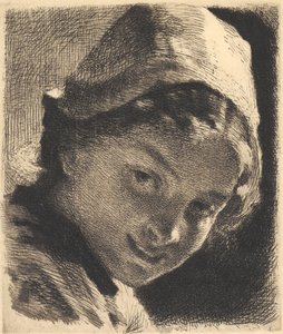 Fille souriante avec bonnet