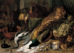 Nature morte avec un refroidisseur de vin - Frans Snyders