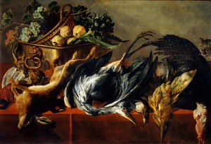 Nature morte avec un coffre en ébène, 17e siècle - Frans Snyders or Snijders