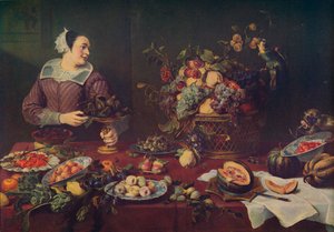 La Vendedora De Frutas, 1636, vers 1934 - Frans Snyders or Snijders