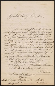 Lettre à August Allebé - Frans Stracké