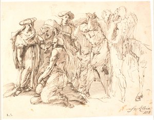 Composition figurative raphaélesque
