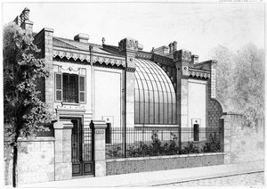 Atelier de peintre, 57, boulevard Arago, Paris. 1878 - Frantz Huguelin