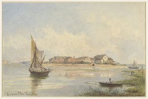 Vue sur la lagune à Venise