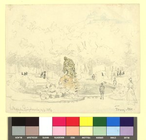 Volksgarten mit Tilgnerbrunnen (Faun und Nymphe) - Franz Alt