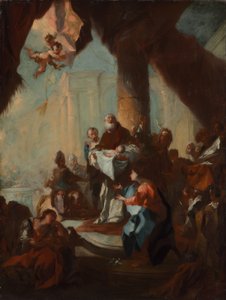 Étude pour "La présentation du Christ au Temple" (pour Saint Ulrich, Vienne) - Franz Anton Maulbertsch