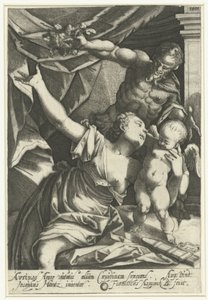 Vénus et Amour avec Pan - Franz Aspruck