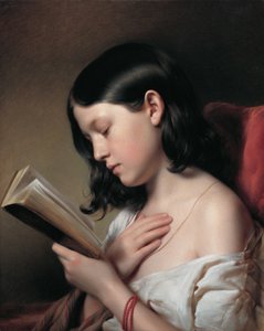 Fille lisant - Franz Eybl