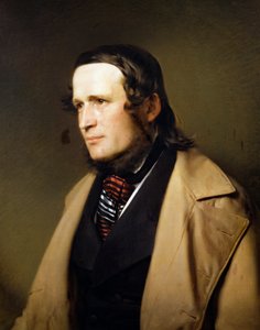 Portrait de Karl Grob, peinture par Franz Eybl (1806-1880)
