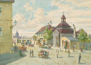 La ligne de Matzleinsdorf à Vienne (coin de Margarethengürtel et Matzleinsdorfer Platz)
