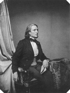 Franz Liszt, compositeur et pianiste hongrois, vers 1860 - Franz Hanfstaengl