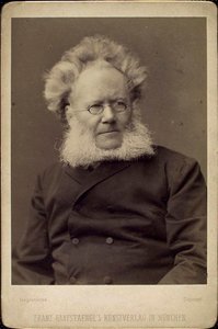 Henrik Ibsen, dramaturge et poète norvégien, fin 19e ou début 20e siècle