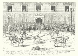 Exécution de Jean de Poltrot pour le meurtre de François, duc de Guise, Paris - Franz Hogenberg