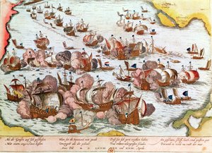 Combat naval entre les Gueux de la mer et les Espagnols en 1573