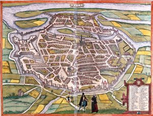Plan de Metz, France - Franz Hogenberg