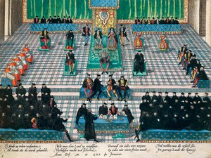 Session des États généraux à Orléans, janvier 1561, gravure de Franz Hogenberg - Franz Hogenberg