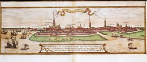 Vue de Hambourg (gravure) - Franz Hogenberg