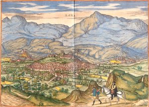 Vue de Loja, Espagne - Franz Hogenberg