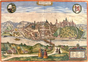 Vue de Meissen (Misena), Allemagne