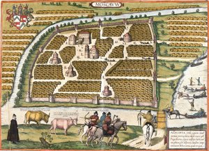 Vue de Moscou (Moscauw), Russie (gravure)