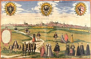 Vue de Nuremberg, Allemagne
