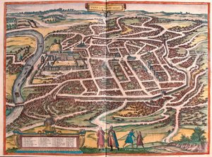Vilnius, Lituanie (gravure) - Franz Hogenberg